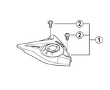 Shimano ST-EF51-2A Upper Cover & Fixing Screws -Left Hand - Silver - Y6TP98060