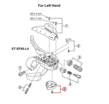 Shimano ST-EF65 Main Lever Cover And Fixing Screw Left Hand - Y6UE98050