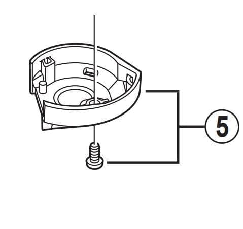 Shimano ST-EF65 Main Lever Cover And Fixing Screw Left Hand - Y6UE98050