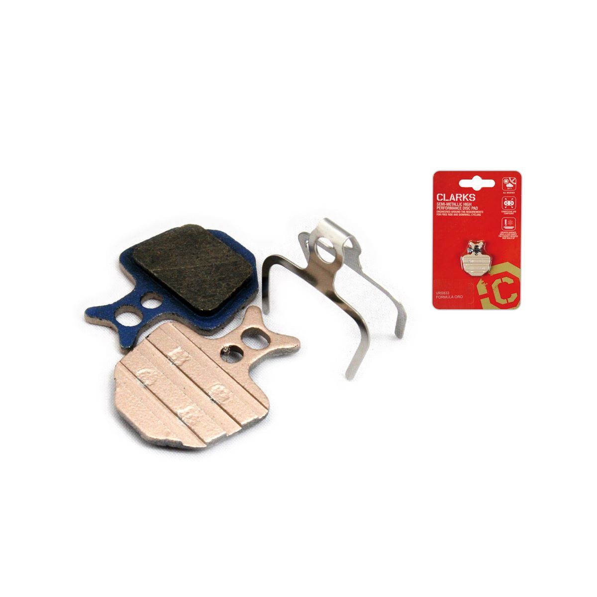 Clarks Semi-Metallic High Performance Disc Brake Pads - Formula ORO