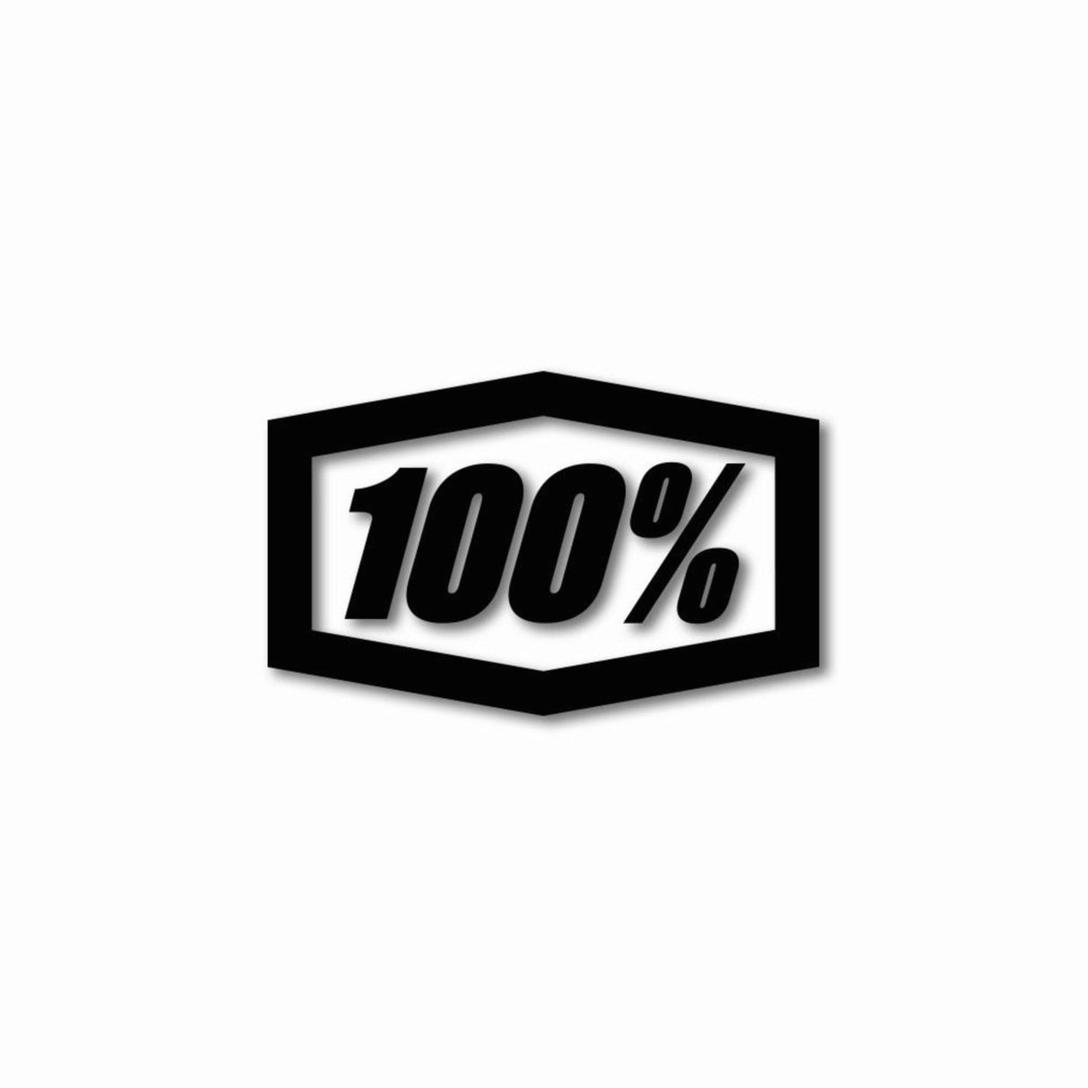 100% Die-Cut Trailer Decal 16" Black