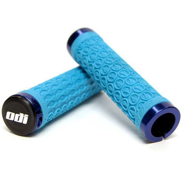 ODI SDG MTB Lock On Grips 130mm - Aqua / Black