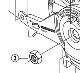 Shimano Spares BR-IM35 rear left hand locknut 8.2 mm