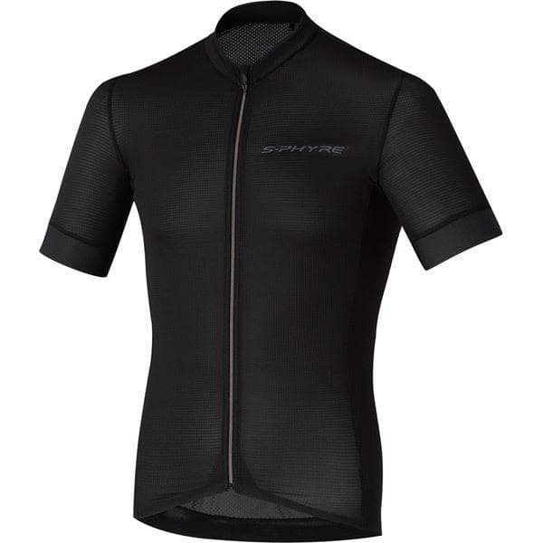 Shimano Clothing Men's; S-PHYRE Short Sleeve Jersey; Black; Size M