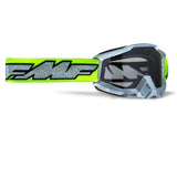 FMF Goggles POWERBOMB Goggle Silver Lime - Clear Lens