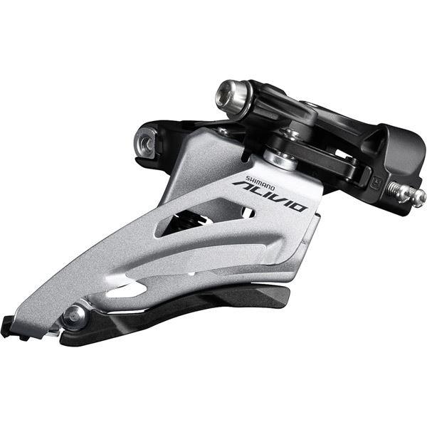 Shimano Alivio FD-M3120-M Alivio front derailleur; 9-speed double; side swing; mid clamp; boost