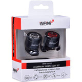 Infini Mini-Luxo USB front and rear lightset; black