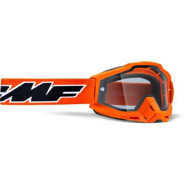 FMF Goggles POWERBOMB Enduro Goggle Rocket Orange Clear Lens