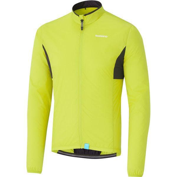 Shimano Clothing Men's Compact Windbreaker, Neon Yellow, Size S