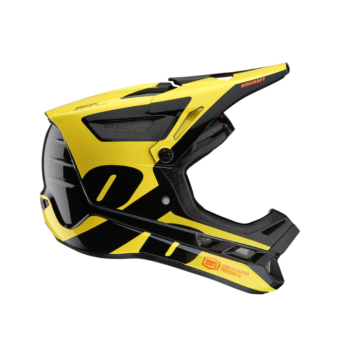 100% Aircraft Composite Helmet LTD Neon Yellow L