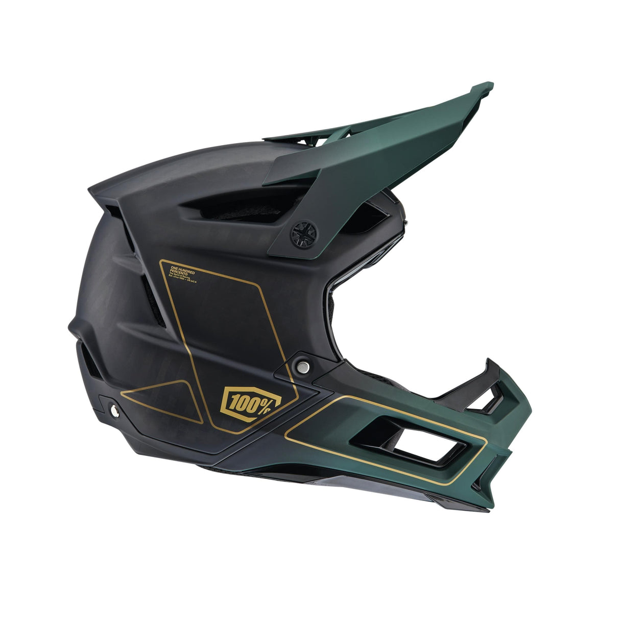 100% Aircraft 2 Helmet Carbon Gold / Forest M