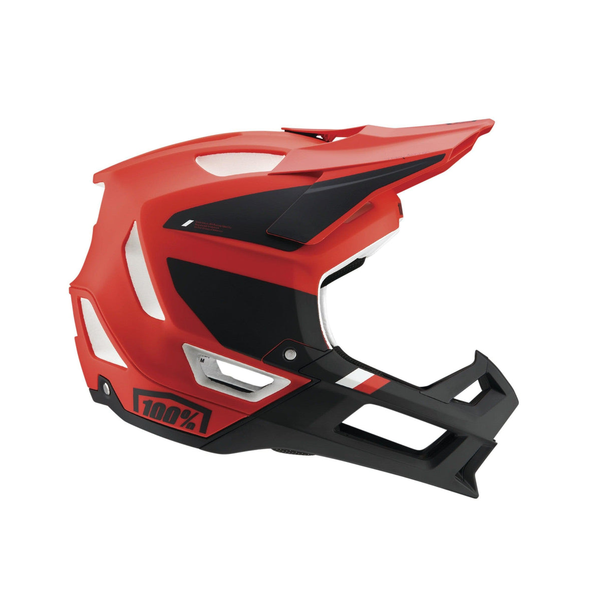 100% Trajecta Fidlock Helmet 2022 Cargo Fluo Red M