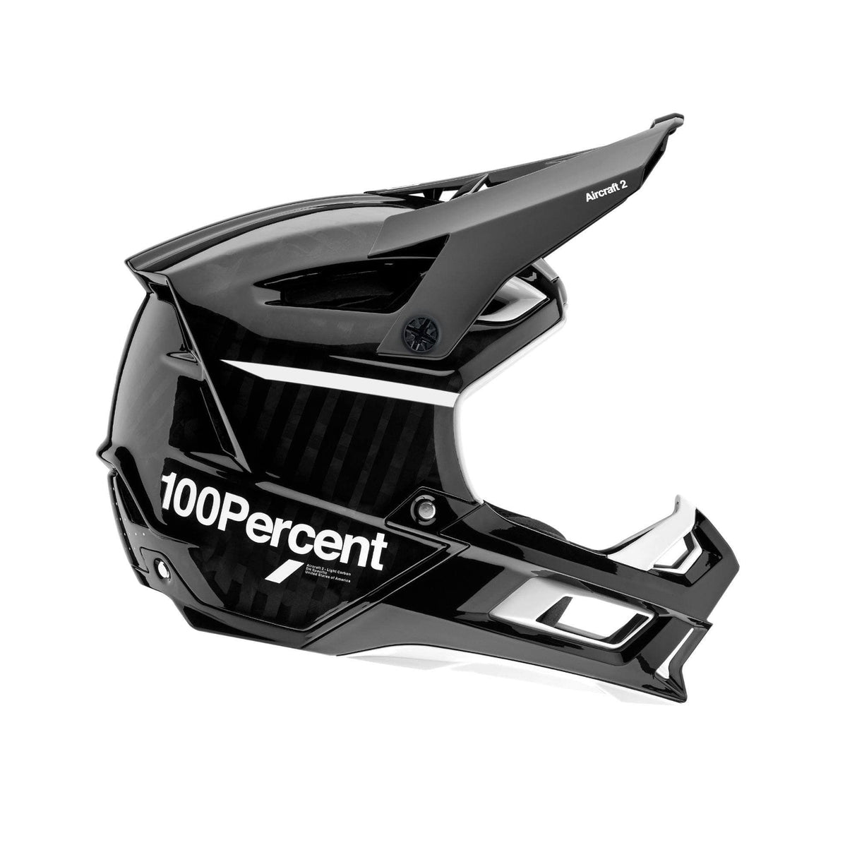 100% Aircraft 2 Helmet Black / White XL