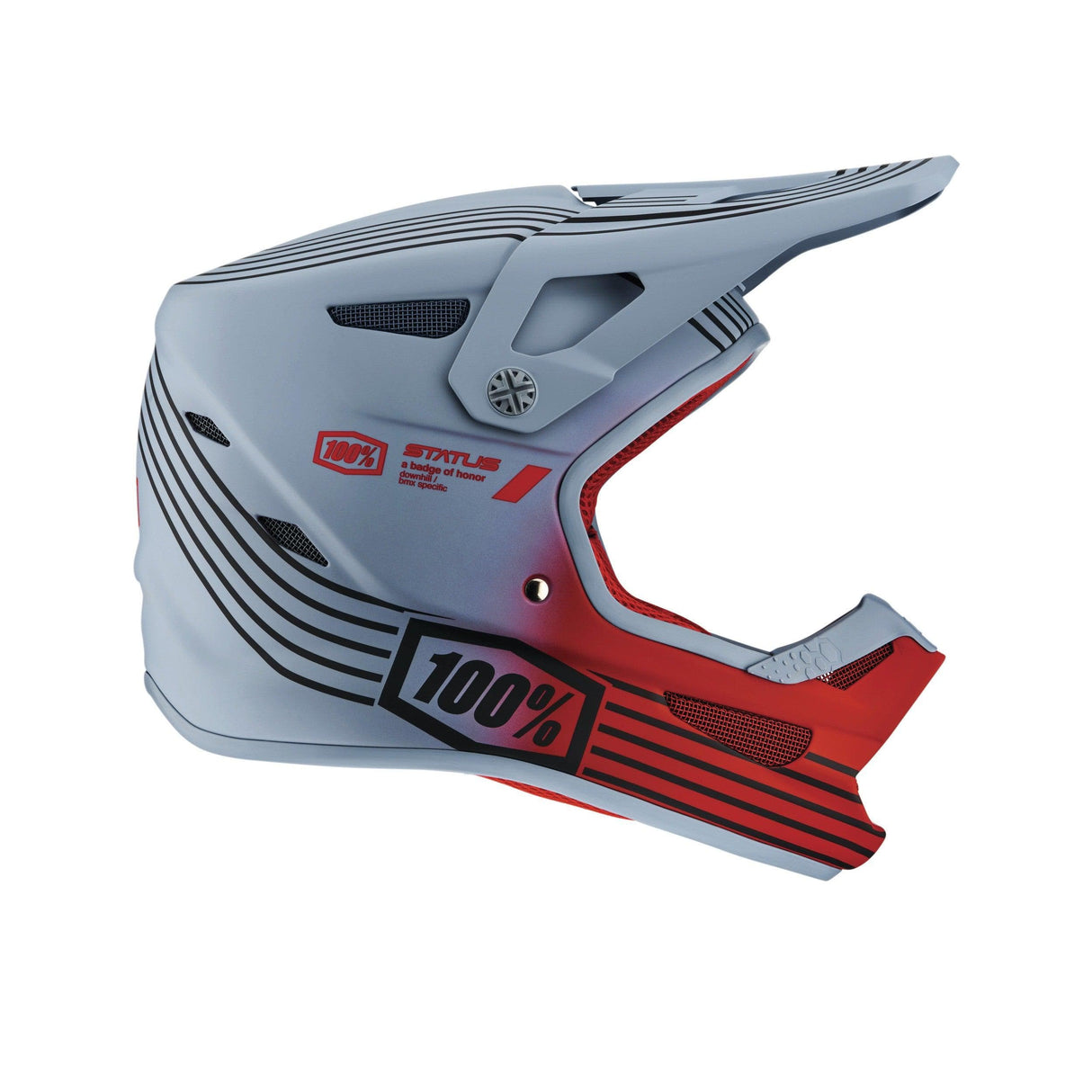 100% Status Youth Helmet Caltec / Grey L