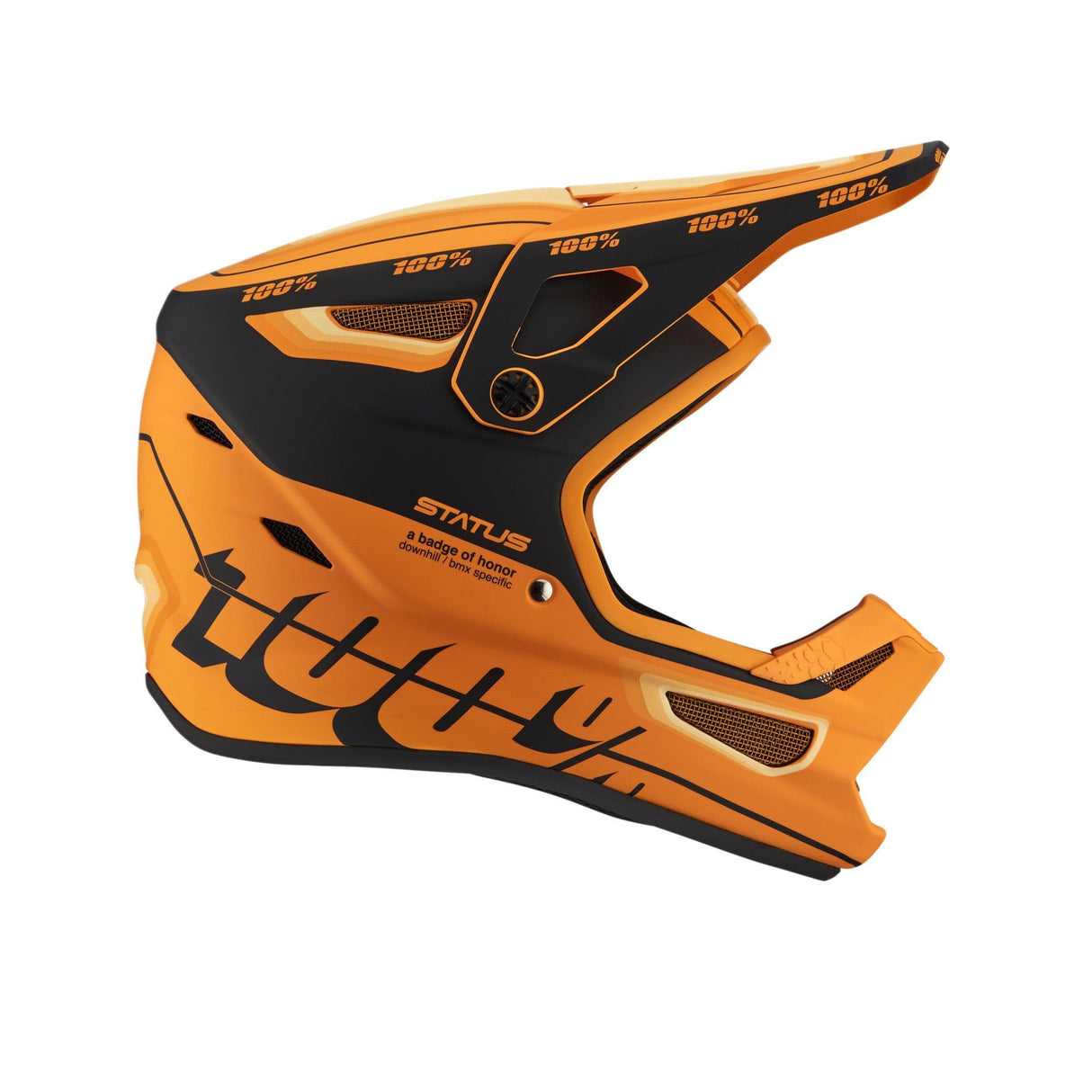 100% Status Youth Helmet Topenga Orange / Black L