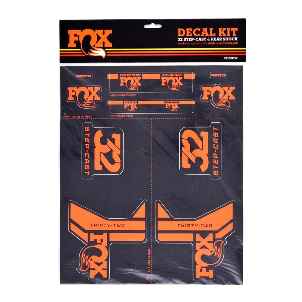 FOX Fork Step-Cast Decal Kit 2017 Orange