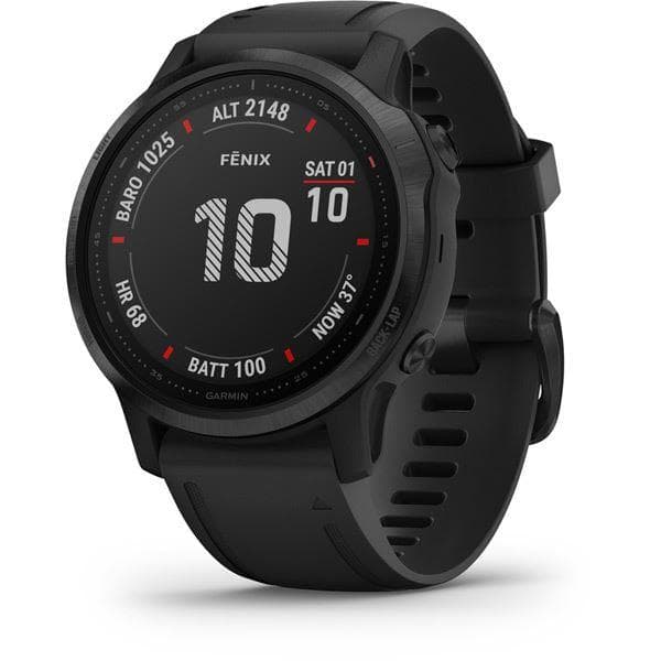 Garmin Fenix 6S Pro GPS Watch - Black with Black Band