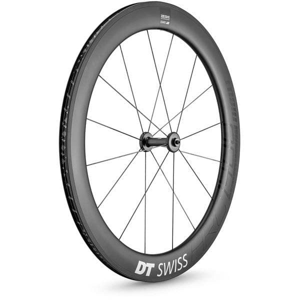 DT Swiss ARC 1400 DICUT wheel; carbon clincher 62 x 17 mm rim; front