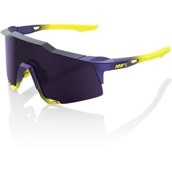 100% Glasses Speedcraft - Matt Metallic Digital Brights - Purple Lens