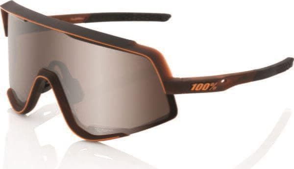 100% Glendale - Matt Translucent Brown Fade - HiPER Silver Mirror Lens