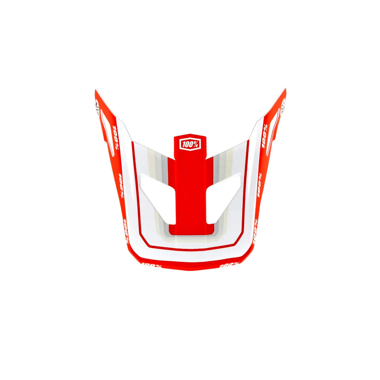 100% Status Replacement Visor - Topenga Red/White