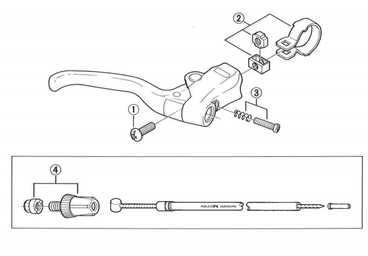 Shimano BL-CT20 cable adjusting bolt unit