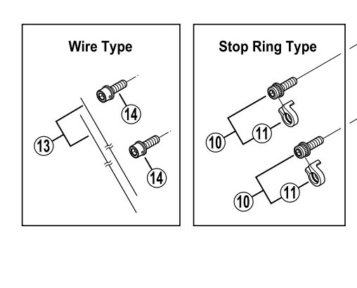 Shimano Spares BR-M535 adapter fixing bolt and stop ring M16 x 18.7 mm