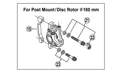 Shimano Spares BR-M595 calliper fixing bolt unit; M6 x 32.1 mm