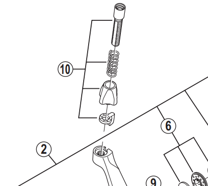 Shimano Spares BR-5700 cable adjusting bolt unit