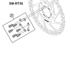 Shimano Spares BR-M395 rotor fixing bolt and lock washer