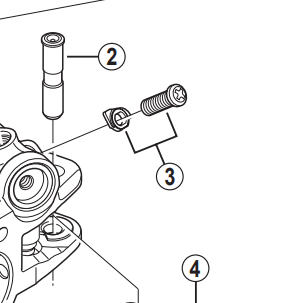 Shimano Spares BL-M988 stroke adjust screw and plate; M4 x 12 mm