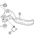 Shimano Spares BL-M820 left hand lever member unit