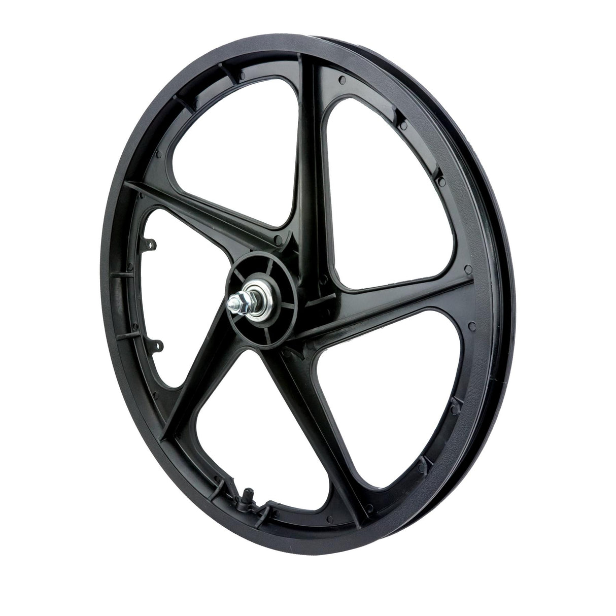 20" Front Aero 5 "BLACK" BMX 5 Spoke Mag Nylon wheel Aero 5 20B