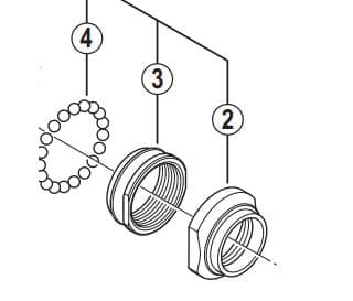 Shimano HB-M820 lock nut, M25