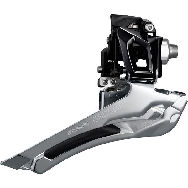 Shimano 105 FD-R7000 105 11-speed toggle front derailleur; double 28.6 / 31.8 mm; black