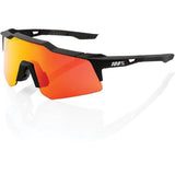 100% Speedcraft XS - Soft Tact Black - HiPER Red Multilayer Mirror Lens