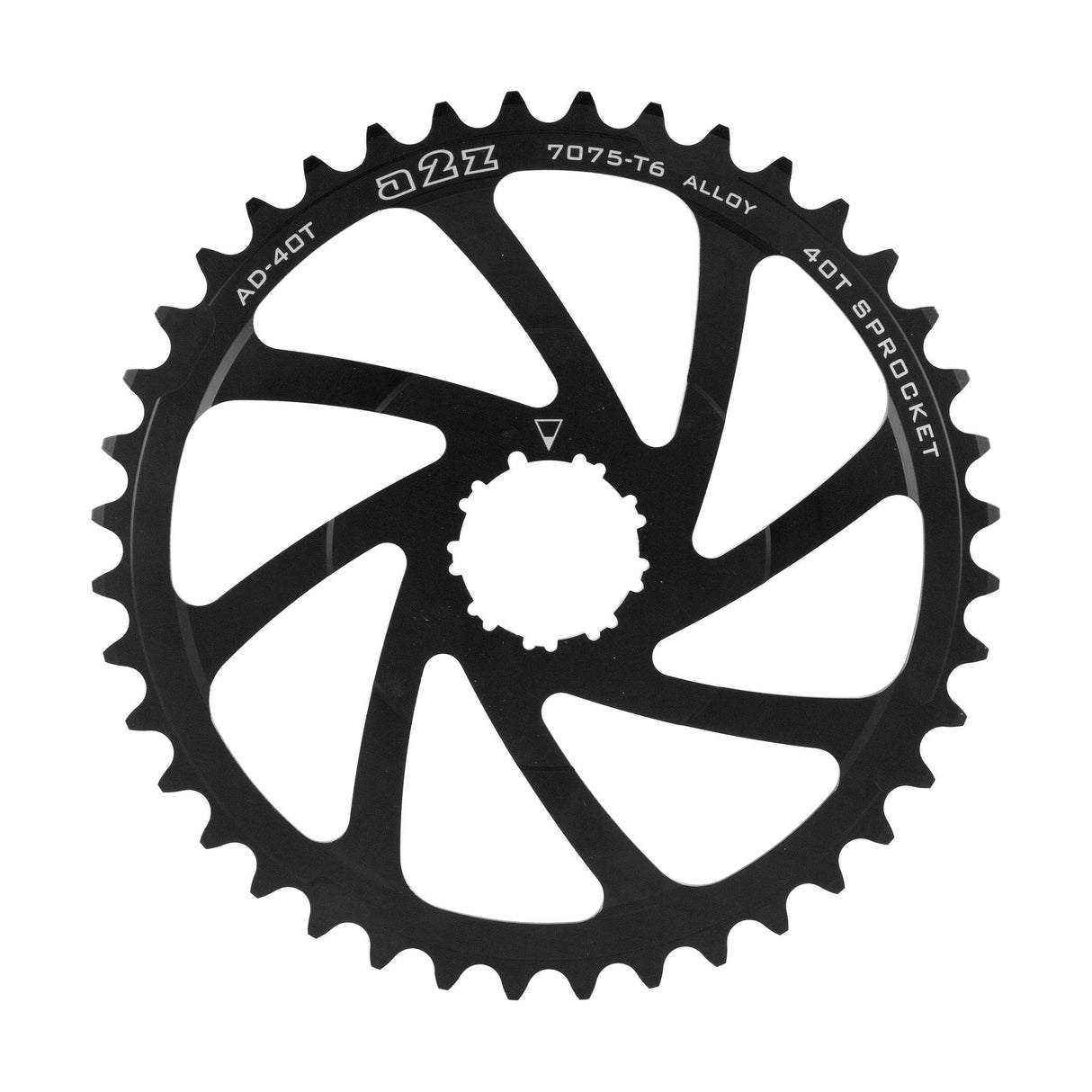 A2Z Wide Range Cassette Adapter Sprocket (40T, Black)