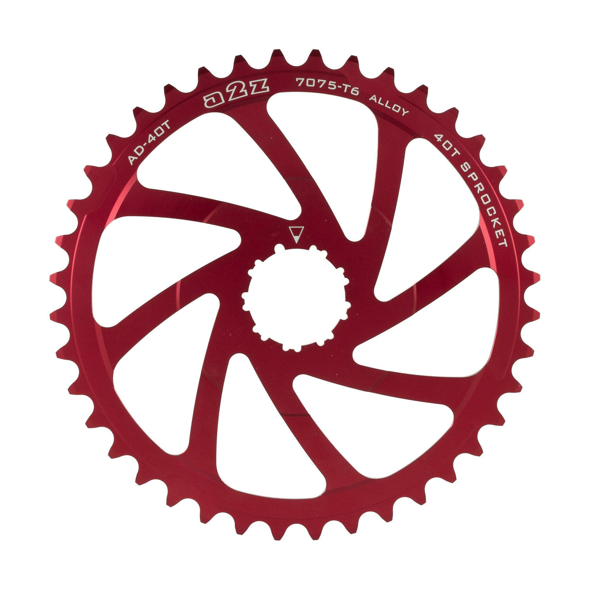 A2Z Wide Range Cassette Adapter Sprocket (40T, Red)