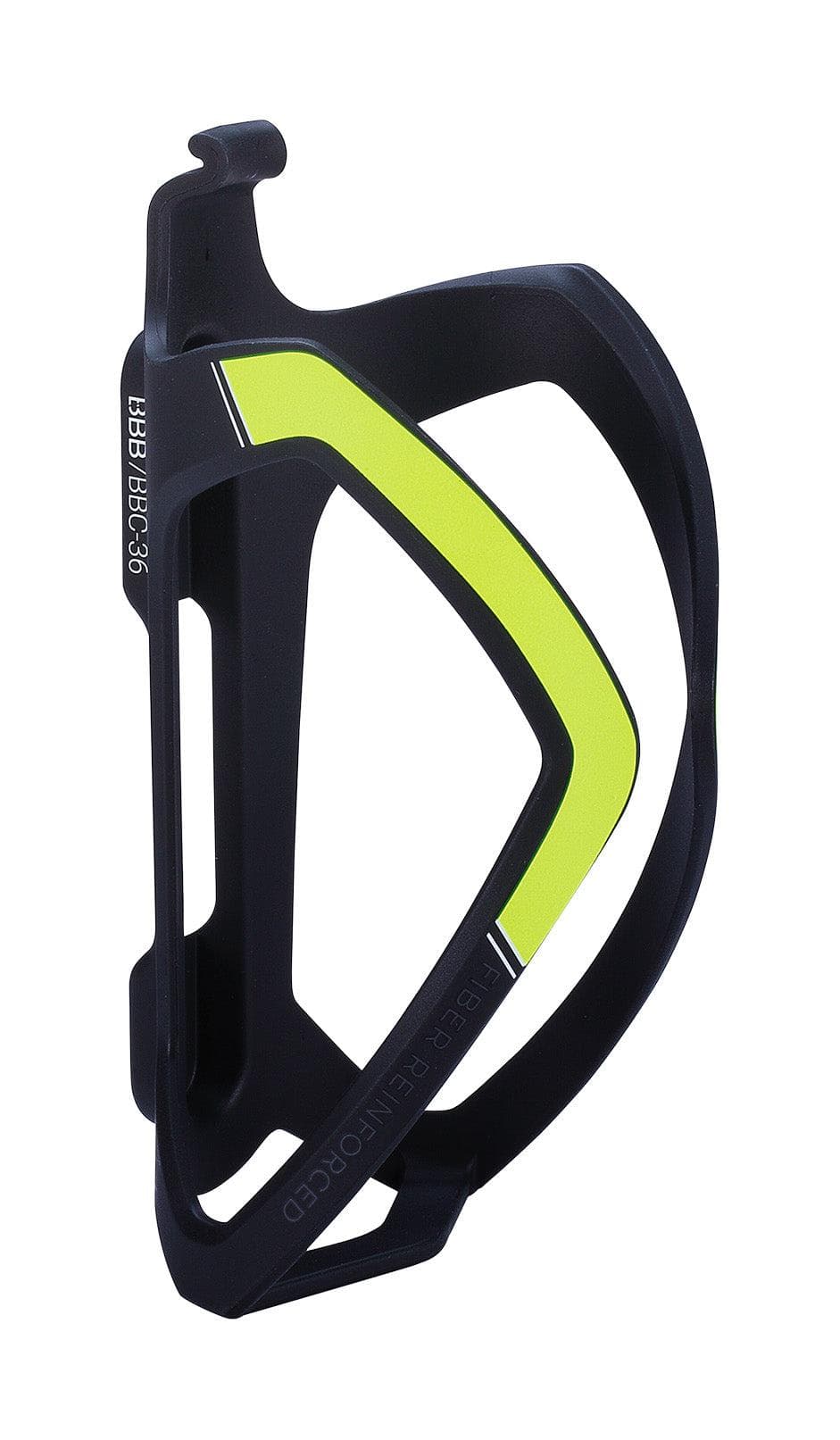 BBB BBC-36 - FlexCage Bottle Cage (Matte Black, Yellow Decal)TF