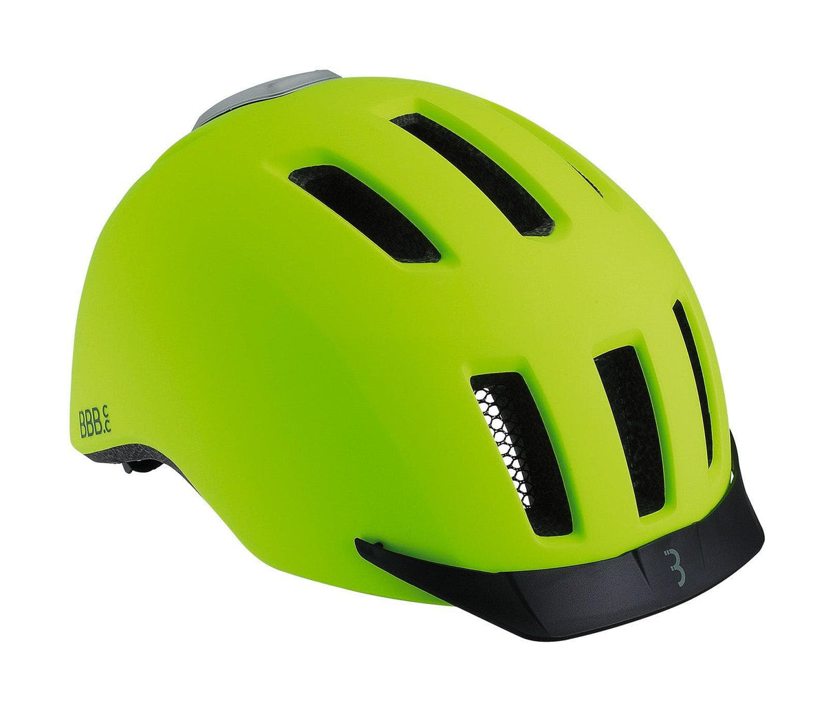 BBB BHE-161 - Grid Helmet with Rear LED Light (Yellow, 54-58cm)