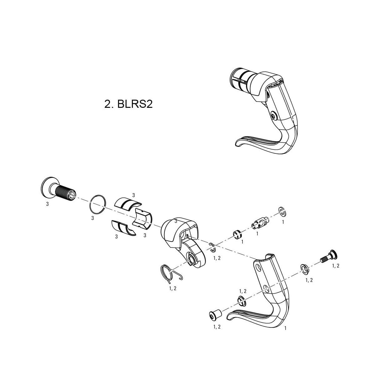 Sram Road Spare - Brake Lever Hardware Kit Tt900/Tt500 (1 Pc):