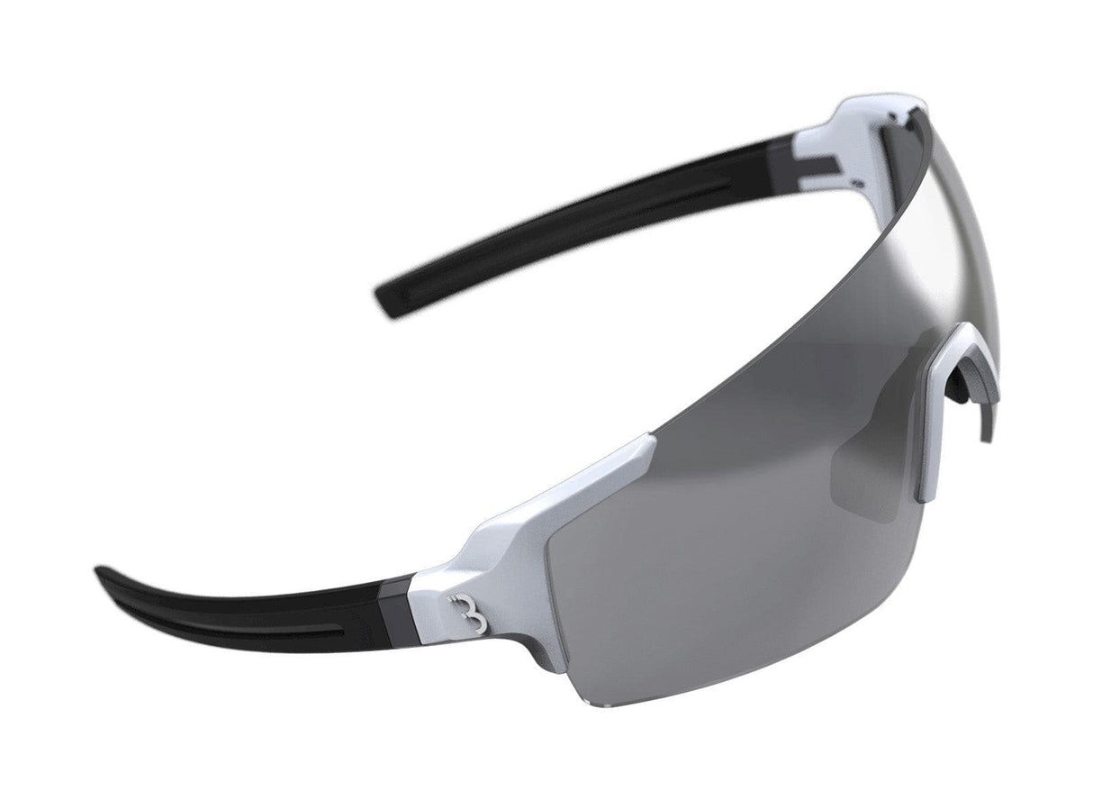 BBB BSG-63 - FullView Sport Glasses (White, Smoke Lens)