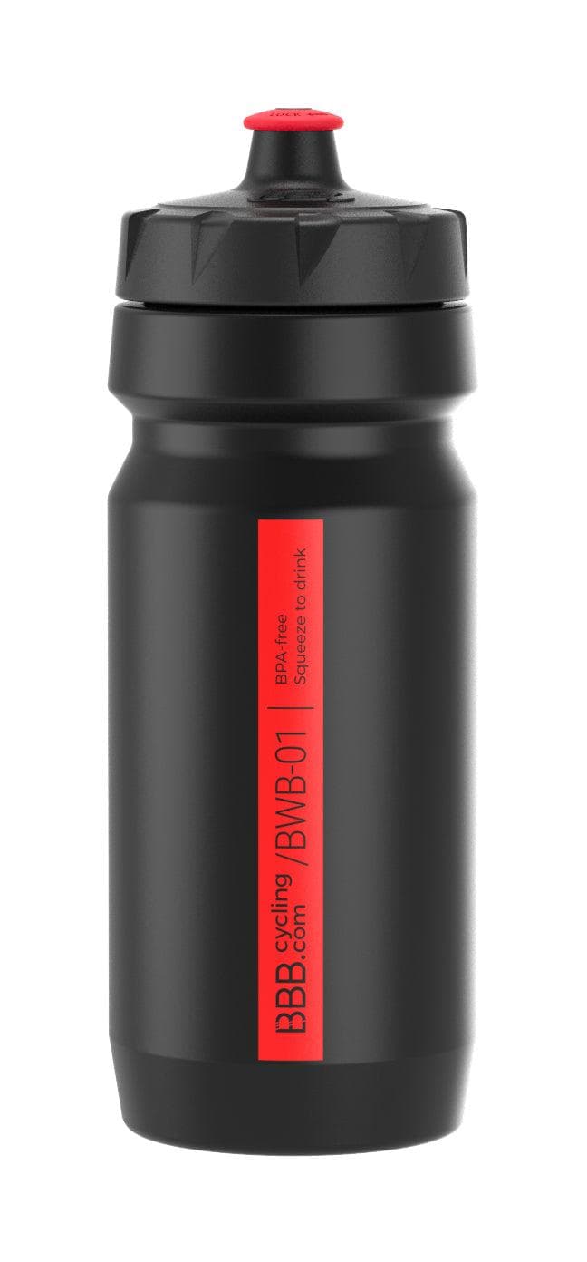 BBB BWB-01 - CompTank Water Bottle (550ml, Black & Red)