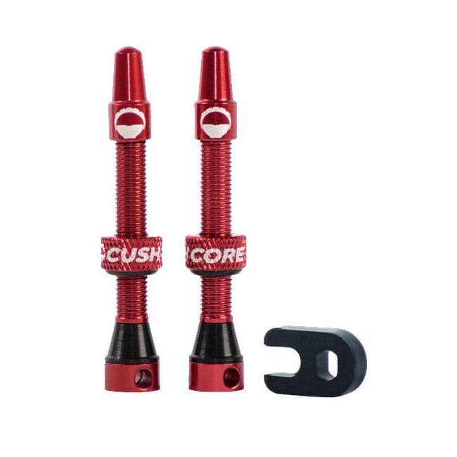 CushCore Tubeless Valves Red 44mm