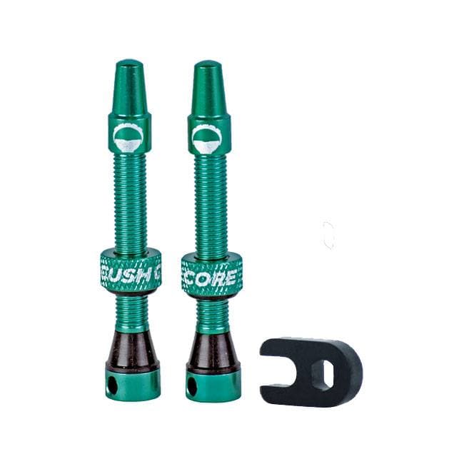 CushCore Tubeless Valves Turquoise 44mm