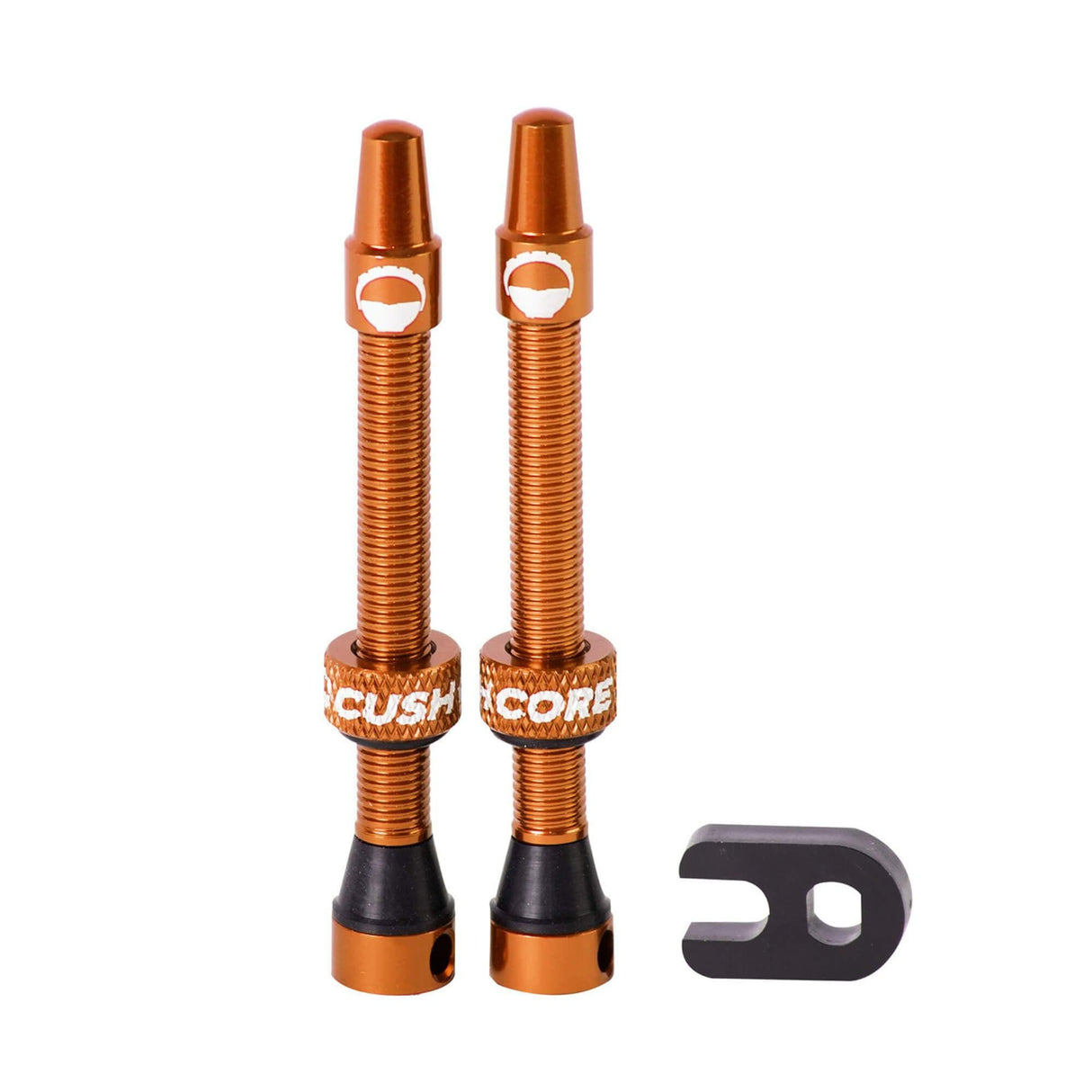 CushCore Tubeless Valves 55mm Orange