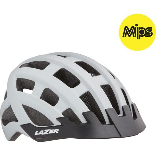 Lazer Compact DLX MIPS Helmet - White - Uni-Size  Adult