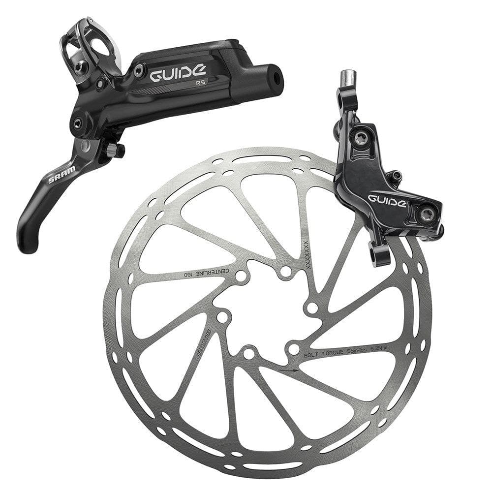 Sram Guide Rs - Front 950Mm Hose - Gloss Black (Reach Swinglink) (Rotor/Bracket Sold Separately) B1: Black 950Mm