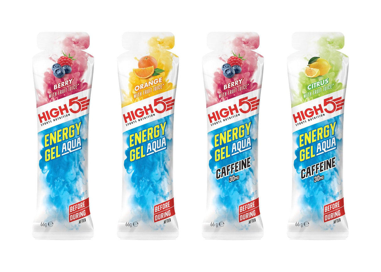 High5 High5 Energy Gel Aqua (66g, x15, Mixed + Caffeine)