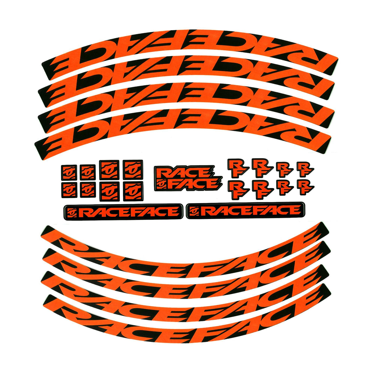 Race Face Decal Kit Orange S